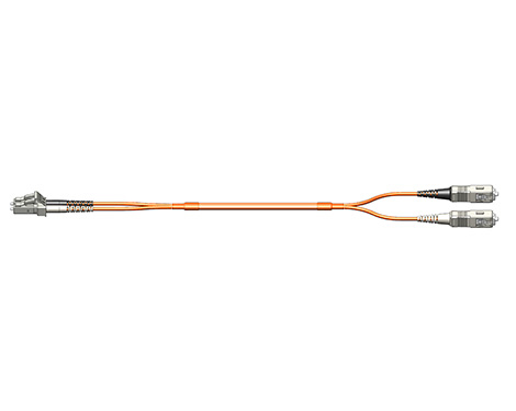 Fig.0 Patchkabel duplex LCPC-SCPC 50/125µm OM2 2.5m