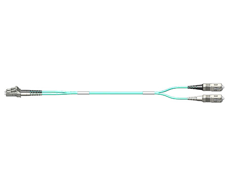 Fig.8 Patchkabel duplex LCPC-SCPC 50/125µm OM3 2.5m