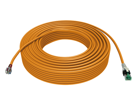 preLink® Systemkabel Abschlussblock + RJ45, grau, 10.0m