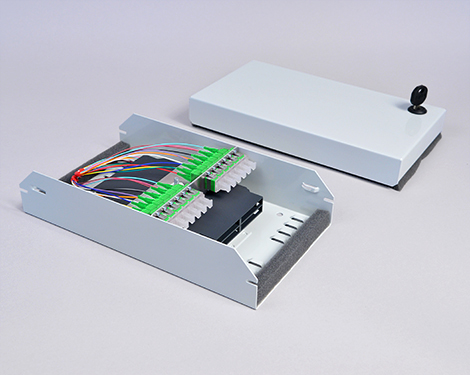 AP-Box, Flach, 12 x LCAPC, 9/125µm (6xLCAPC duplex)