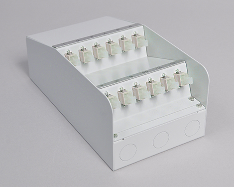 AP-Box Stahl, 2 x LCPC, 62.5/125µm OM1 (1xLCPC duplex)
