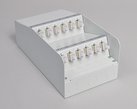 AP-Box Stahl, 4 x SCPC, 62.5/125µm OM1
