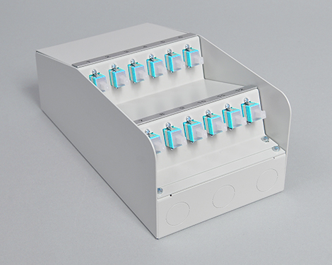 AP-Box Stahl, 2 x SCPC, 50/125µm OM3