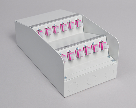 AP-Box Stahl, 6 x SCPC, 50/125µm OM4