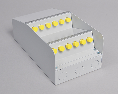 AP-Box Stahl, 8 x FCAPC, 9/125µm