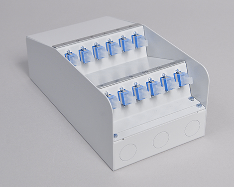 AP-Box Stahl, 2 x LCPC, 9/125µm (1xLCPC duplex)