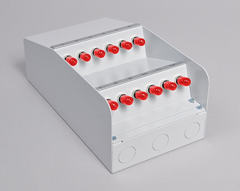 AP-Box Stahl, 6 x STPC, 9/125µm