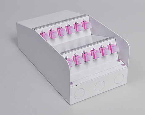 AP-Box Stahl, 24 x LCPC, OM4 (12xLCPC duplex)