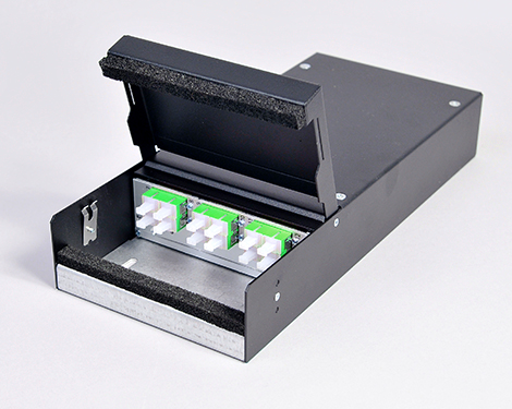 Consolidation Box, Stahl, 12 x SCAPC, 9/125µm (6xSCAPC duplex)