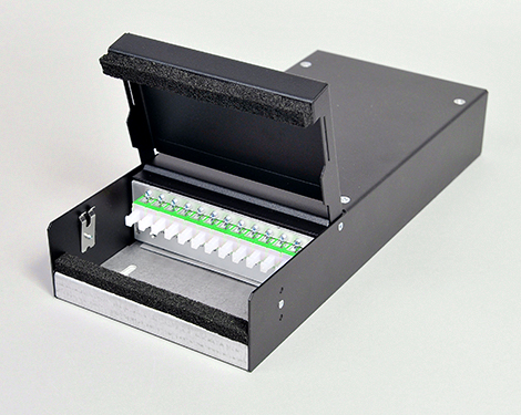 Consolidation Box, Stahl, 8 x SCAPC, 9/125µm