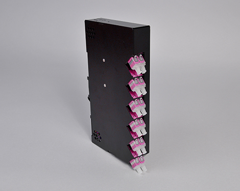 DIN Gehäuse, Alu, 4 x LCPC, OM4 (2xLCPC duplex)