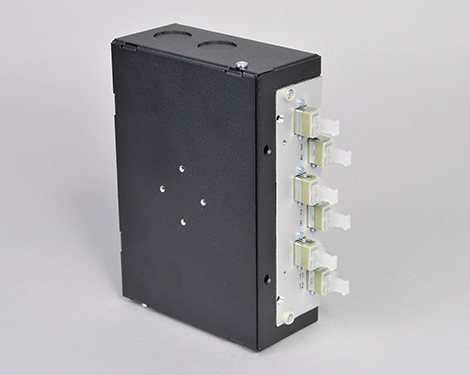 Hutschienen Box, Stahl, 2 x LCPC, 62.5/125µm OM1 (1xLCPC duplex)