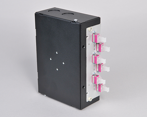 Hutschienen Box, Stahl, 12 x LCPC, 50/125µm OM4 (6xLCPC duplex)