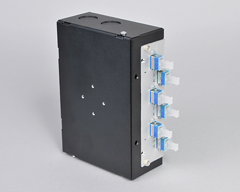 Hutschienen Box, Stahl, 8 x LCPC, 9/125µm (4xLCPC duplex)