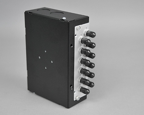 Hutschienen Box, Stahl, 6 x STPC, OM3