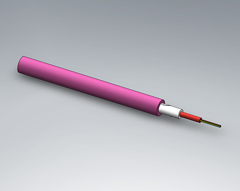 Bündeladerkabel, Universal, 1x6, 50/125µm OM4, Cca, magenta