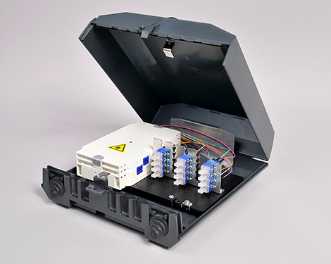Venus-Box mit Schloss, 8 x LCPC, 9/125µm (4xLCPC duplex)