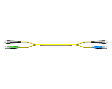 Fig.0 Patchkabel, 2.0mm, FCAPC-FCPC, 9/125µm, 2.0m