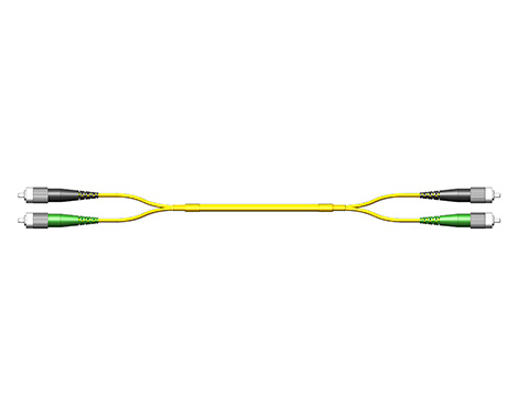 Fig.0 Patchkabel, 2.0mm, FCAPC-FCAPC, 9/125µm, 3.0m