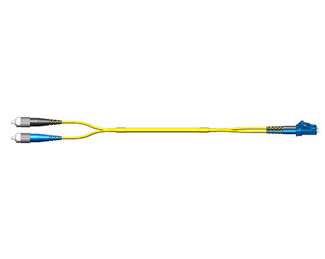 Fig.0 Patchkabel, 2.0mm, LCPC-FCPC, 9/125µm, 1.0m