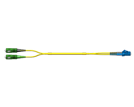 Fig.0 Patchkabel, 2.0mm, LCPC-SCAPC, 9/125µm, 1.0m