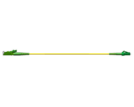 Simplex Patchkabel, 1.7mm, E2000APC-LCAPC, 9/125µm, 1.0m