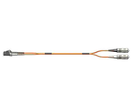 Patchkabel Fig.8, 2.0mm, LCPC-SCPC, 62.5/125µm OM1, 3.0m