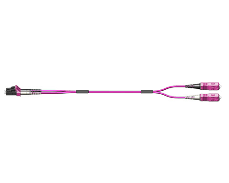 Fig.8 Patchkabel, 2.0mm, LCPC-SCPC, 50/125µm OM4, 2.0m