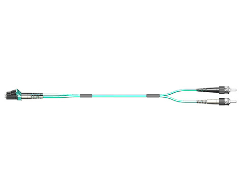 Fig.8 Patchkabel, 2.0mm, LCPC-STPC, 50/125µm OM3, 1.0m