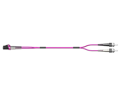 Fig.8 Patchkabel, 2.0mm, LCPC-STPC, 50/125µm OM4, 3.0m