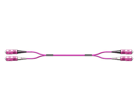 Fig.8 Patchkabel, 2.0mm, SCPC-SCPC, 50/125µm OM4, 3.0m