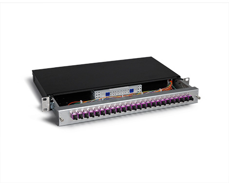 KEV 1HE Aluminium, 12 x SCPC, 50/125µm OM4