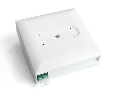 FTTH AP Datendose Optoframe, weiss, 2 x LCAPC Kupplung, 4 x Pigtail