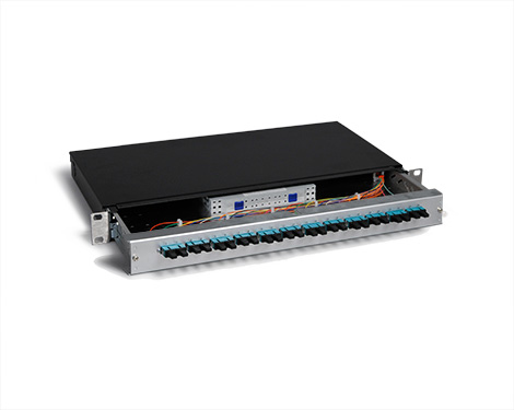 KEV 1HE Aluminium, 12 x SCPC, 9/125µm (6xSCPC duplex)