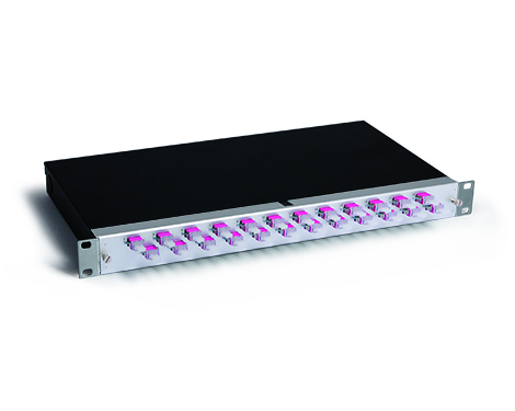 KEV 1HE Aluminium, 8 x LCPC, OM4 (4xLCPC duplex)