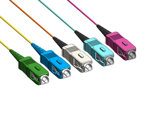 Pigtail SCPC, 50/125µm OM3, 2.0m, türkis