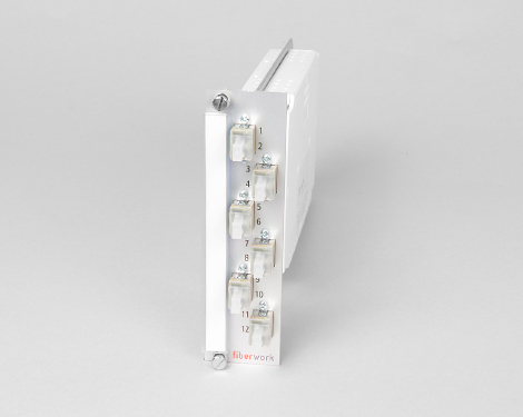 Einschubmodul 7TE, 8 x LCPC, 62.5/125µm OM1 (4xLCPC duplex)