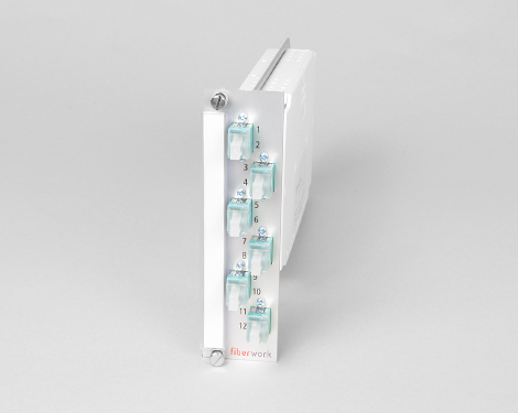 Einschubmodul 7TE, 12 x LCPC, 50/125µm OM3 (6xLCPC duplex)