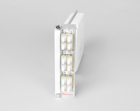 Einschubmodul 7TE, 12 x SCPC, 62.5/125µm OM1 (6xSCPC duplex)