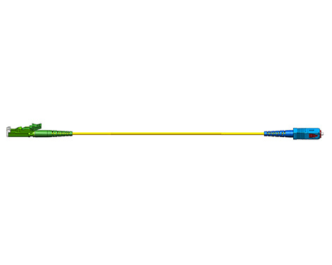 Simplex Patchkabel, 1.7mm, E2000APC-SCPC, 9/125µm, 1.0m