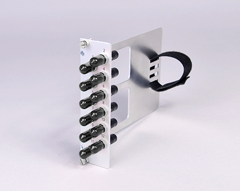 Einschubmodul 7TE, 6 x STPC, OM4, mit Klett