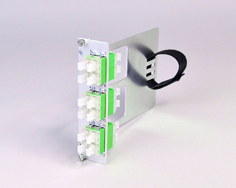 Einschubmodul 7TE, 24 x LCAPC, SM, mit Klett (6xLCAPC quad)