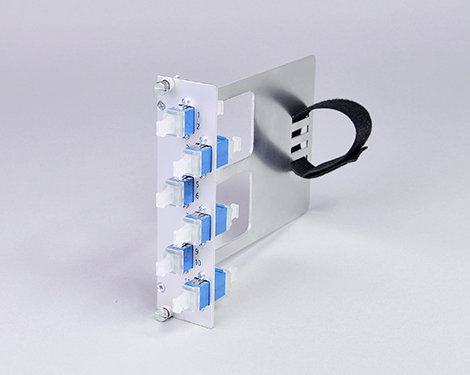 Einschubmodul 7TE, 4 x LCPC, SM, mit Klett (2xLCPC duplex)