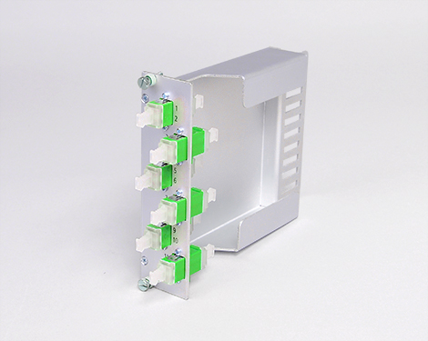 Einschubmodul 7TE, 2 x LCAPC, SM, mit Überlängenfach (1xLCAPC duplex)