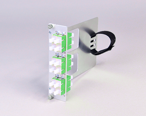 Einschubmodul 7TE, 12 x SCAPC, SM, mit Klett (6xSCAPC duplex)
