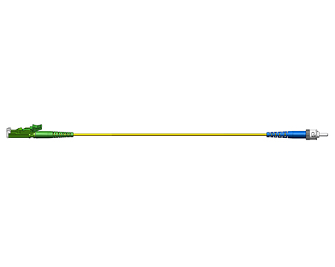 Simplex Patchkabel, 1.7mm, E2000APC-STPC, 9/125µm, 1.0m