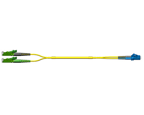 Patchkabel Fig.0, 2.0mm, E2000APC-LCPC, 9/125µm, 18.0m