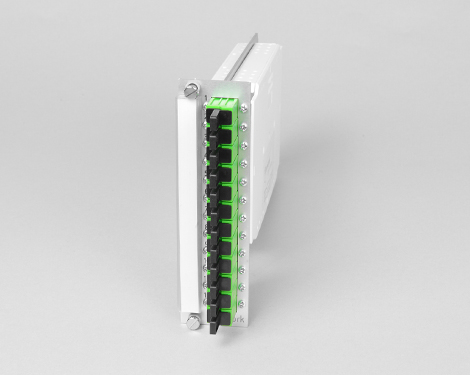 Einschubmodul 7TE, 12 x LSH APC / E2000®APC FBW, 9/125µm