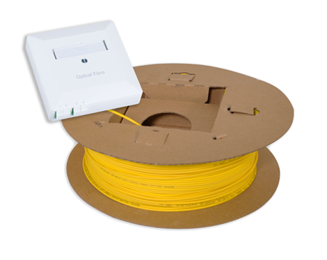 FTTH Spule vorkonfektioniert, AP FiberDose,R&M, 4 x LCAPC, 80.0m