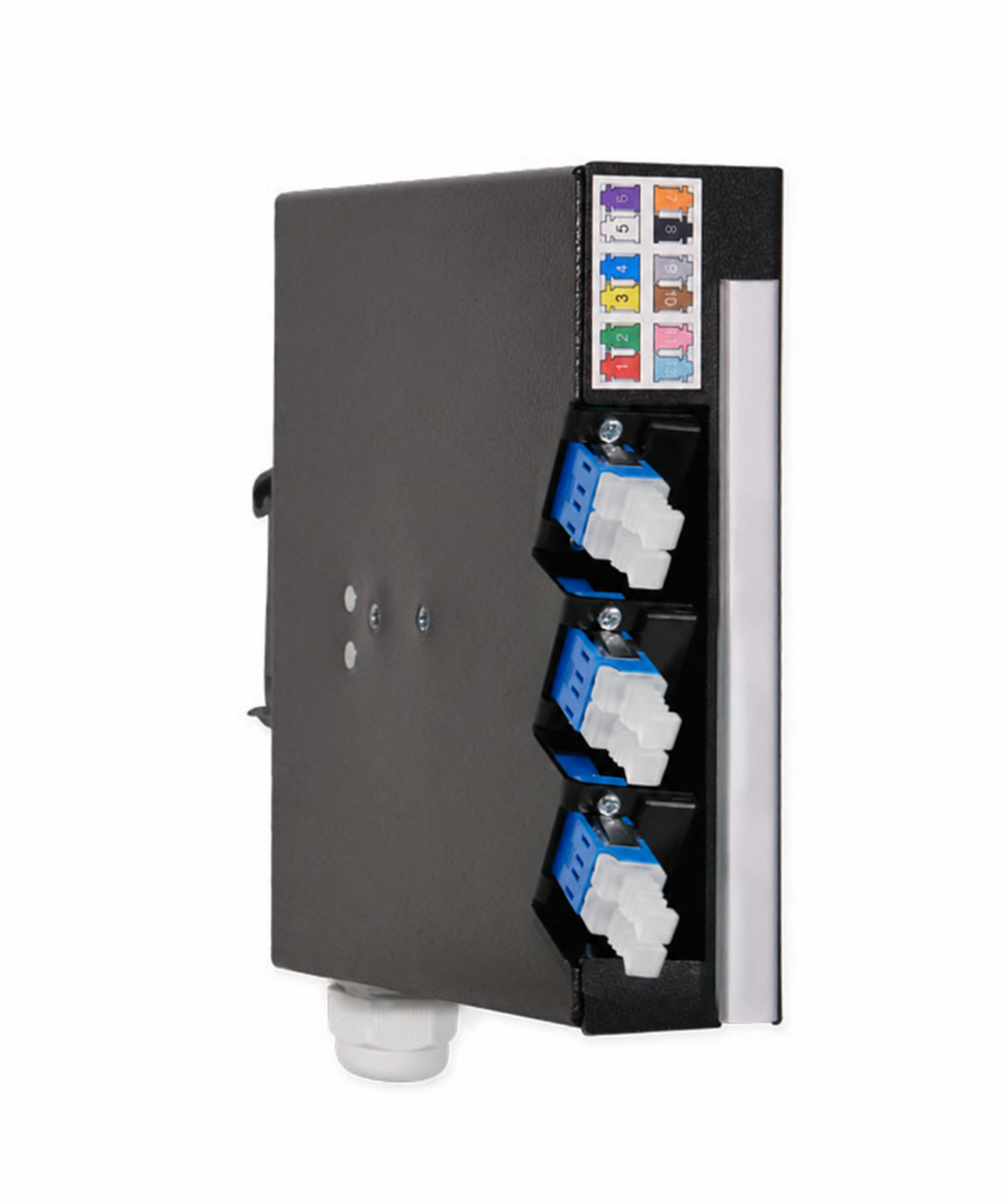 Hutschienen Box mini, Stahl, 12 x LCPC, SM (6xLCPC duplex)